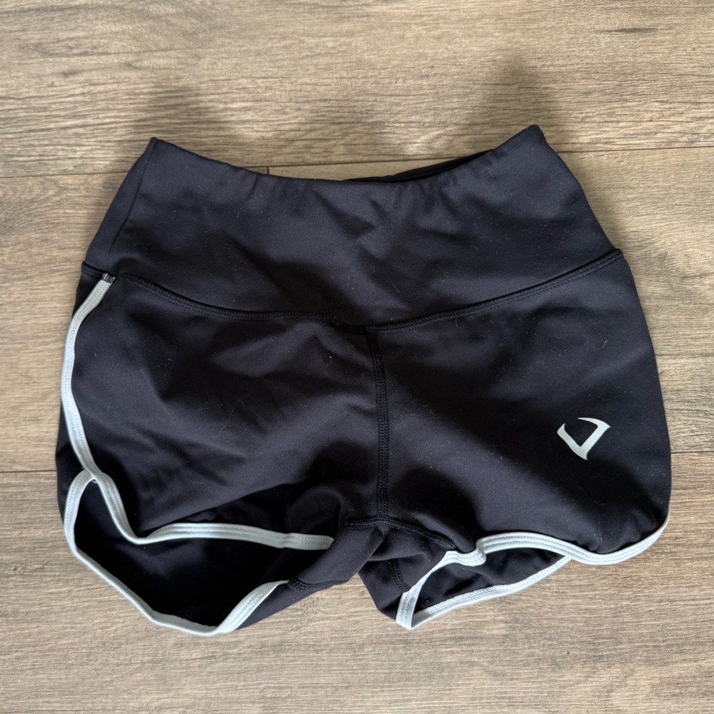 Black Violate The Dress Code Scrunch Butt Shorts